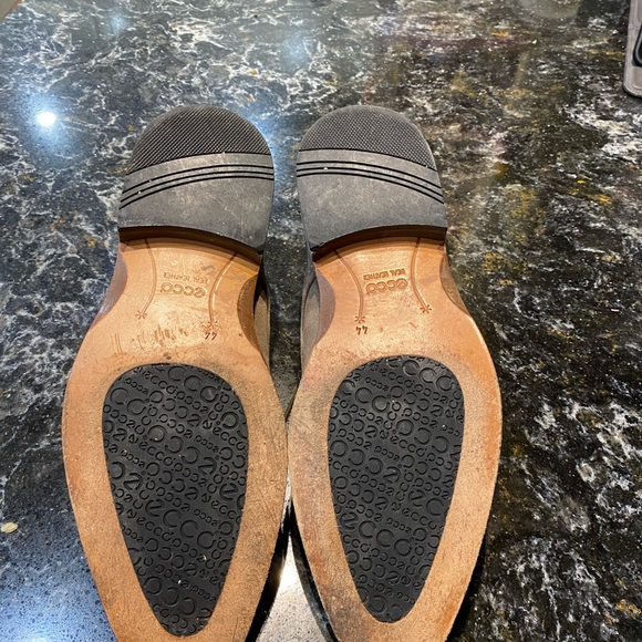 Men’s ECCO grey suede lace up oxfords size 44 - Picture 2 of 5